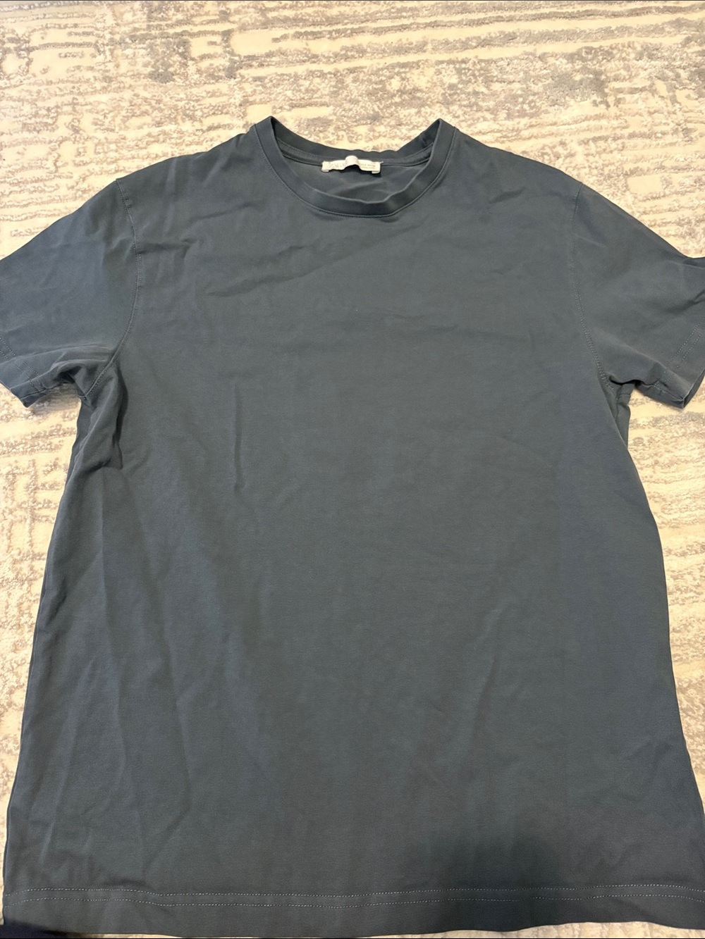 Zara Men's Short Sleeve Crew Tee in Slate Blue